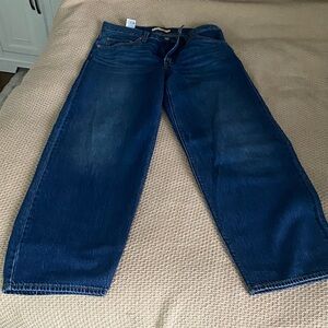Levi's Straight-Leg Dark Blue Jeans